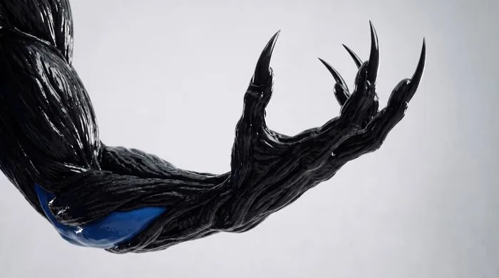 Blue fighter design still